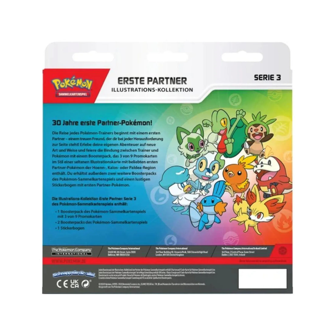 Pokémon Erste-Partner Illustrations-Kollektion Serie 3 (DE)